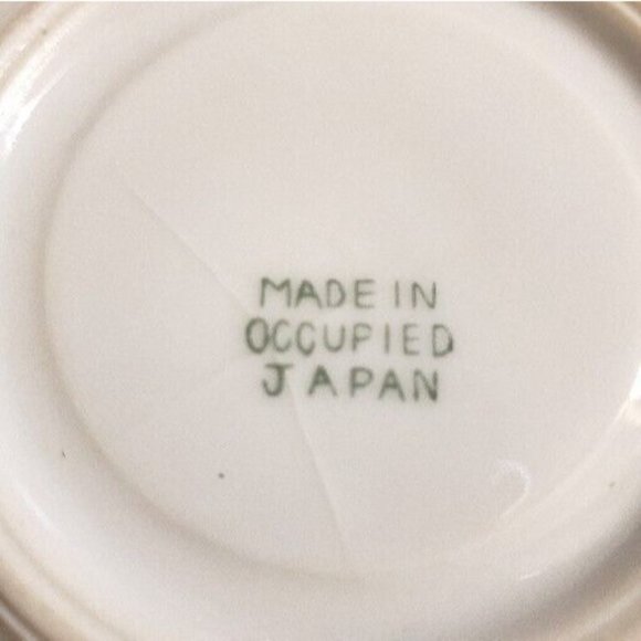 Occupied Japan Floral Porcelain Tea Saucer 4.5" Replacement R Teabag Holder. - Picture 4 of 5